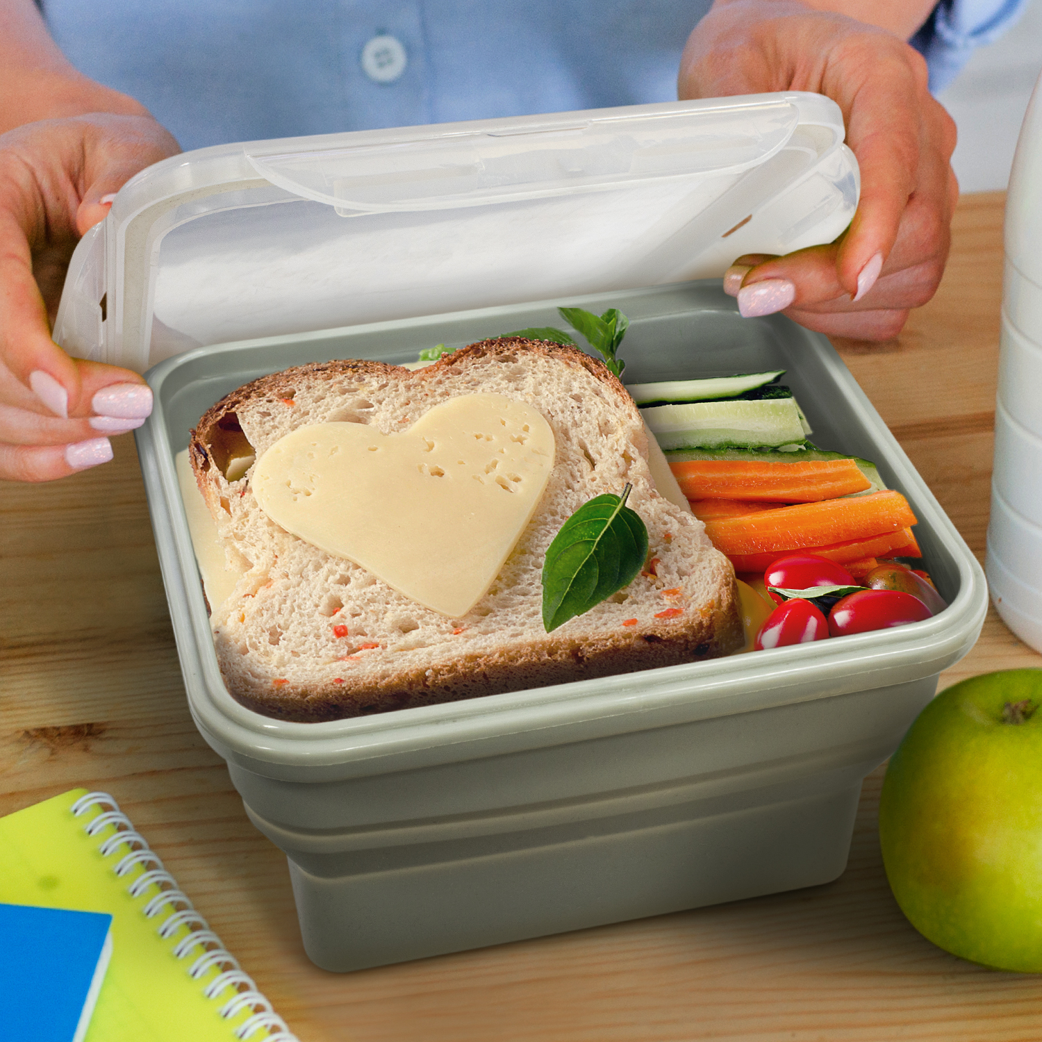 Collapsible Lunch Box Features